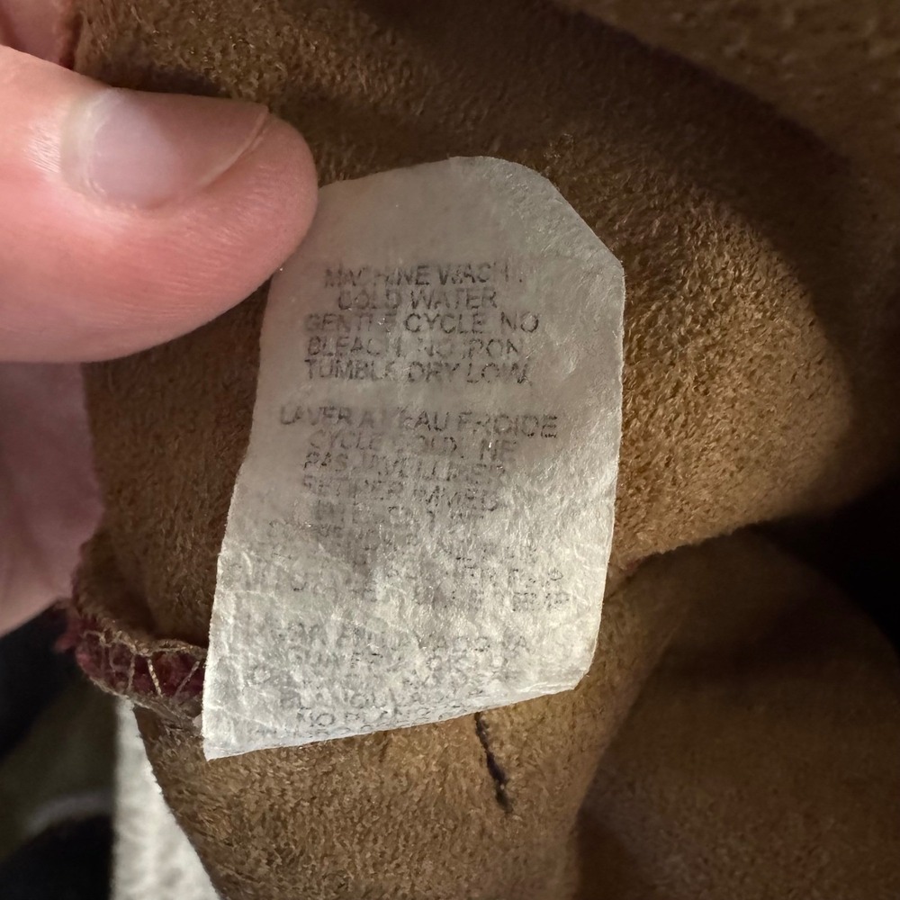 Bear Ridge Outfitters Jacket Womens Small Red Horse‎ Animal Vintage Fleece 90s - Picture 8 of 10